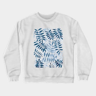 Blue Foliage Crewneck Sweatshirt